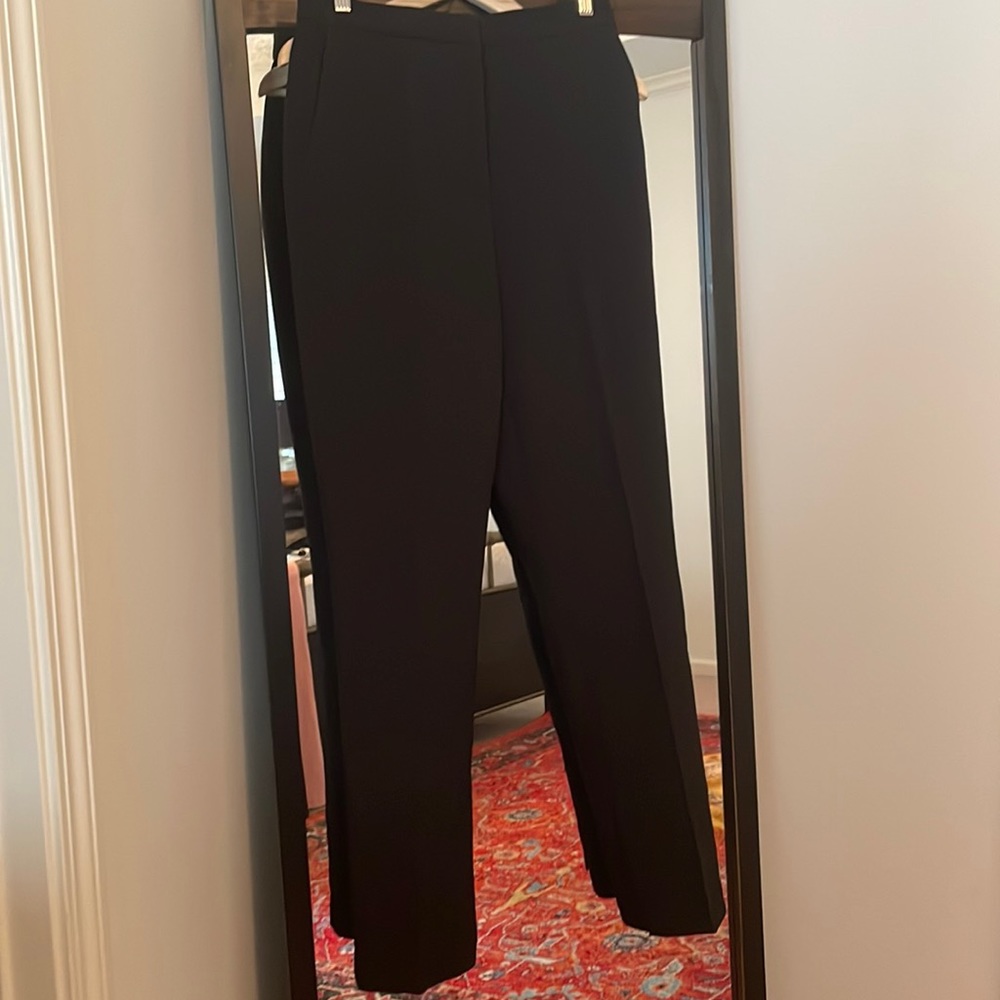 H&M black trousers straight leg size 8